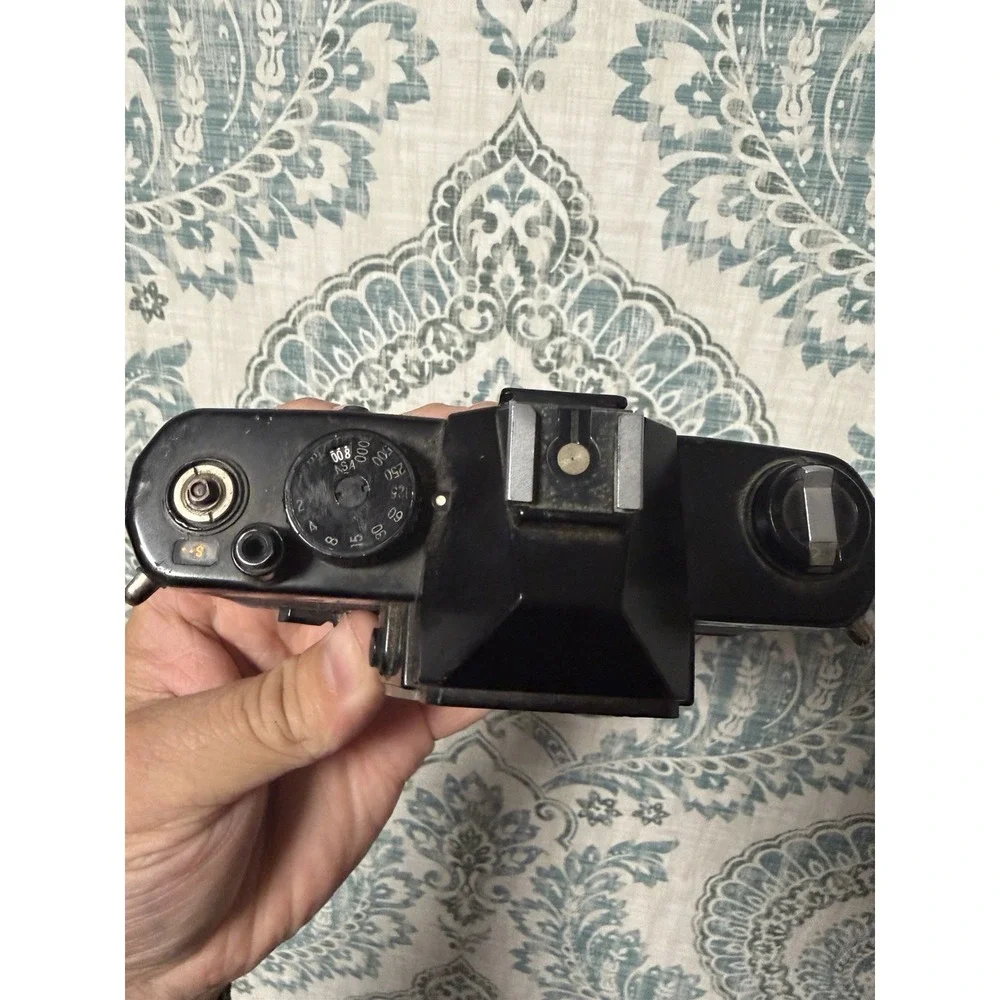 Yashica FX-3 35mm Film SLR Vintage Camera Body, Black; Untested
